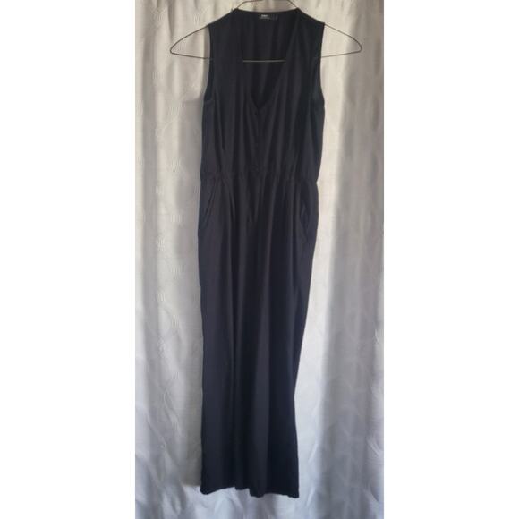 Obey Black Cropped Sleeveless Jumpsuit XS Lightweight Beachy Streetwear EUC - Picture 2 of 16